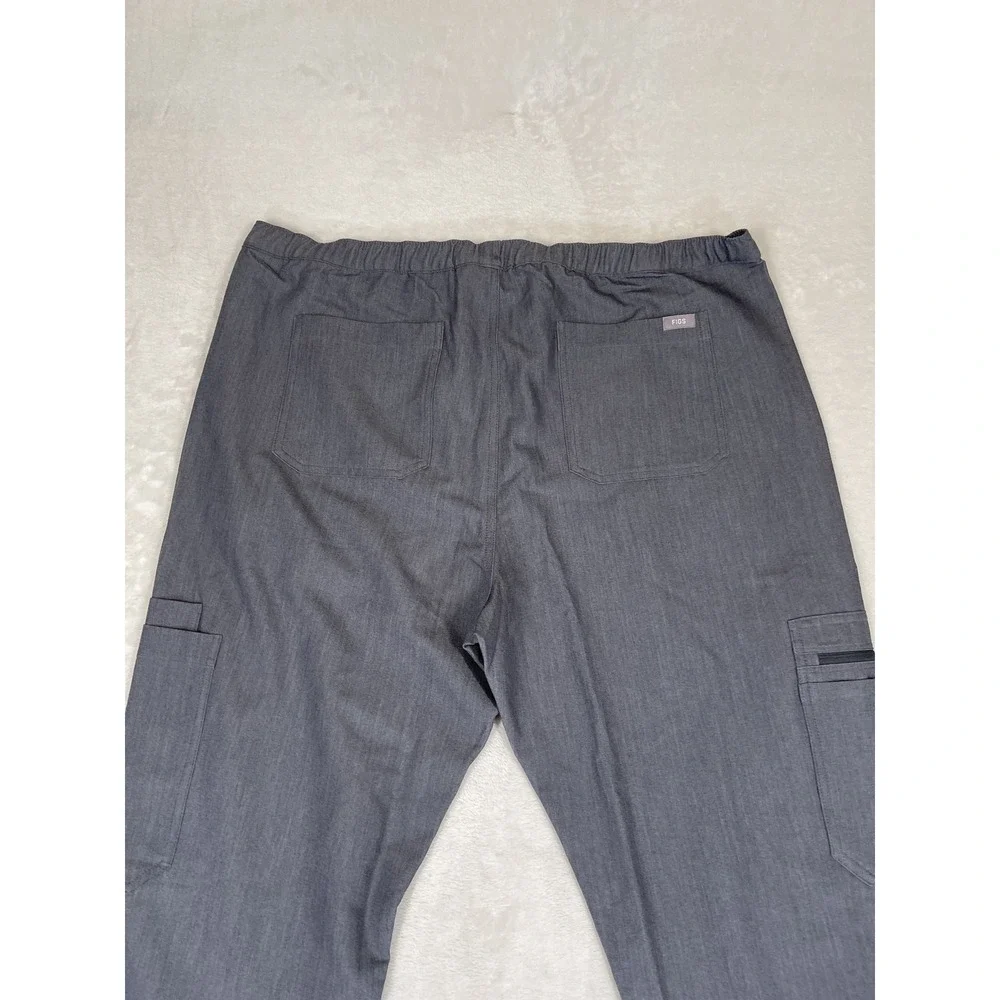 Figs Cairo Cargo Scrub Pants Mens 2XL Gray Technical Collection Work Stretch NEW